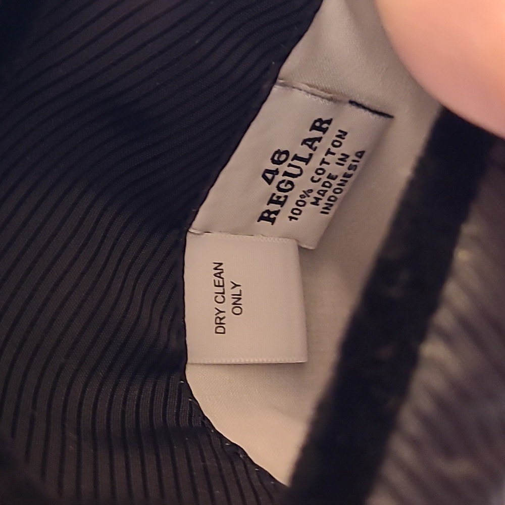 LINEA UMO black cotton velvet blazer - Picture 10 of 16